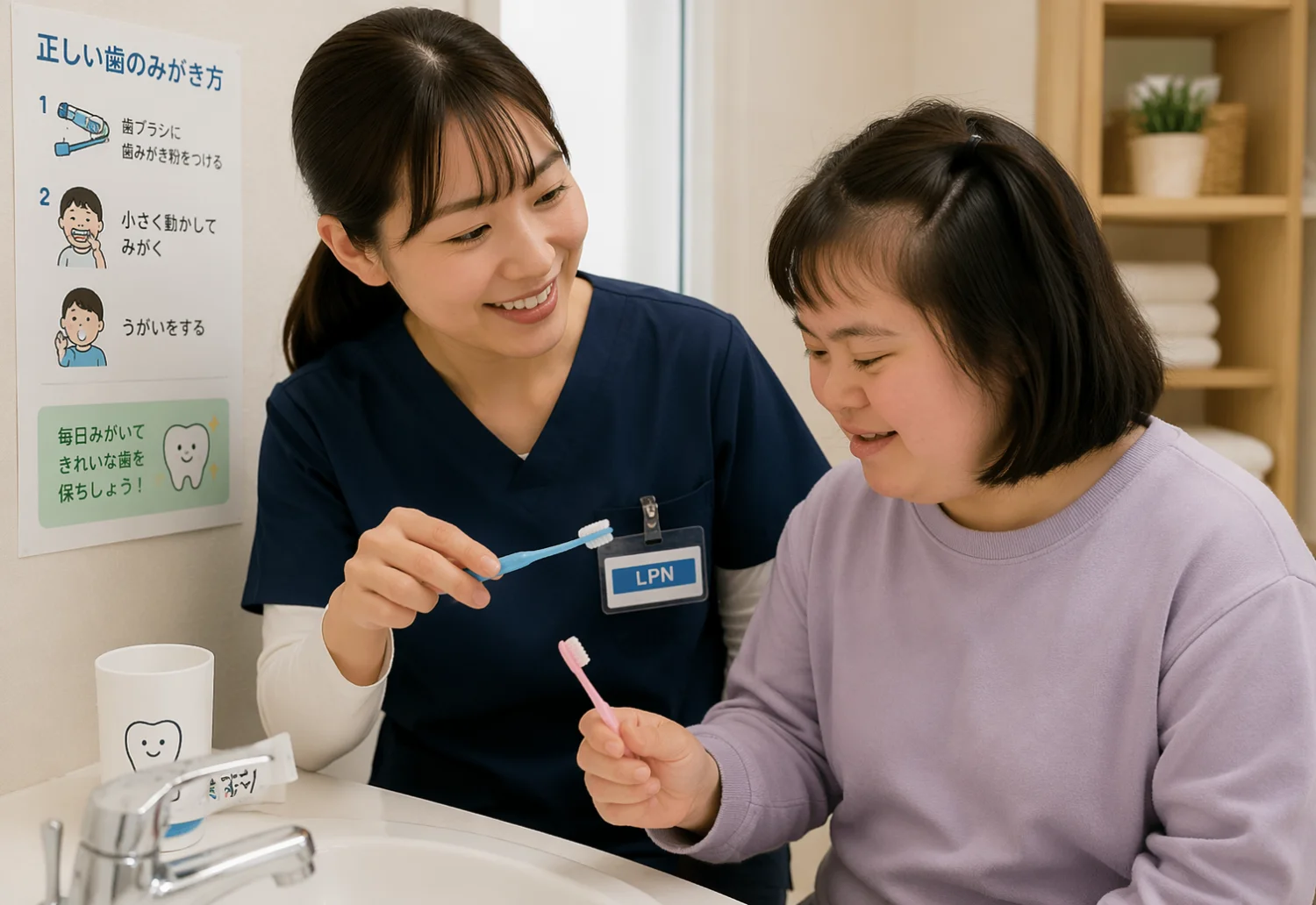 Caregiver helping keep a participant’s home clean and safe